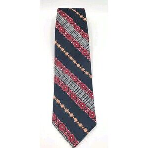 Sears‎ Tie The Mens Store Multicolor Striped Shapes 55.5"